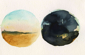 Watercolor study for Landmarks 2017